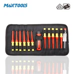 סט מברגים להחלפה VDE 13 יחידות בתיק רוכסן